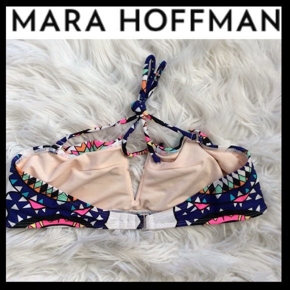 ⭐️SALE⭐️NWOT⭐️HP⭐️ Mara Hoffman Pow Wow V Bikini Top - Picture 6 of 9